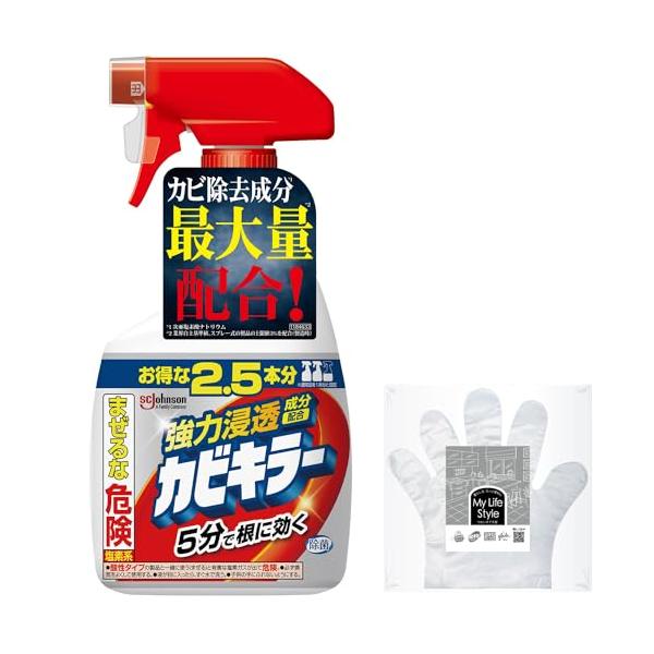 他サイト： カビキラー カビ取り 特大サイズ 本体 1000g お掃除用手袋つき カビ取り用洗浄剤 お風呂掃除 カビ除去スプレー 掃除 お風呂 浴槽 掃除の商品画像