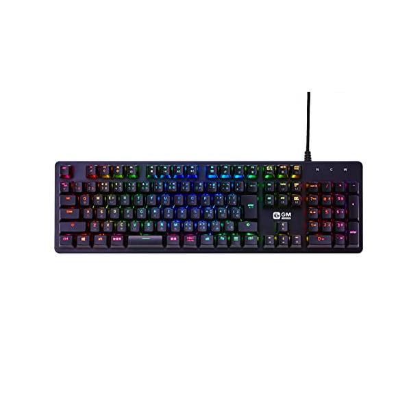 他サイト： GM-JAPAN ゲーミング キーボード 青軸 高耐久 有線 メカニカル RGB テンキー付き 109キー 日本語配列JP GM-KB-BKの商品画像