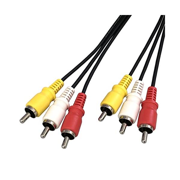 他サイト： F-Factory ビデオコード 3ピン−3ピン 1.5m RCAピンケーブル 1.5ｍ AVケーブル 1.5m / 3pin-1.5mの商品画像