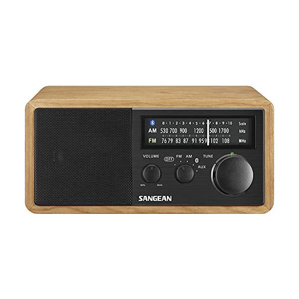 SANGEAN FM/AMラジオ対応 ブルートゥーススピーカー チェリー/ブラック