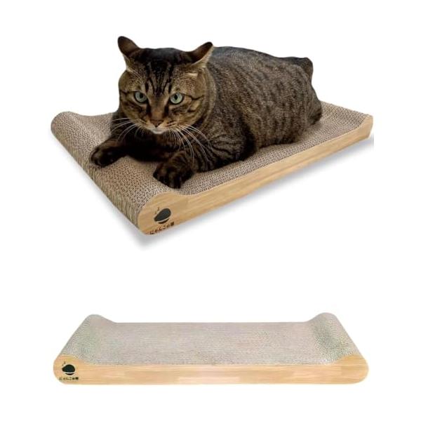 他サイト： とぎかすゼロ 1年使える高耐久 猫 爪研ぎ ぽっちゃり猫OK 獣医師監修 爪とぎ つめとぎ ワイド段ボール 大型サイズ 裏表使える にゃんこの宿の商品画像