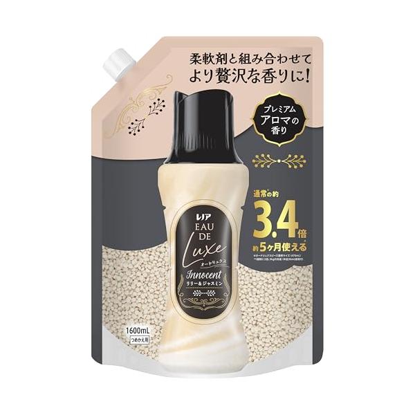 -/詰め替え 1600mL/-・PatternName:リリー&amp;ジャスミンSize:詰め替え 1600mL・パッケージ個数:1・レノアオードリュクスの香り付けビーズで最高の香り体験*・お持ちの柔軟剤と合わせるだけで、より奥行のある贅...