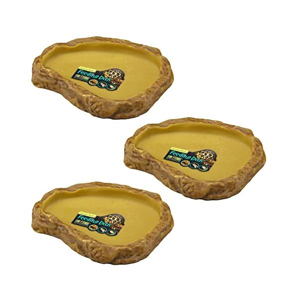 ブラウン/-/9008106363006・PatternName:セット・パッケージ個数:1・爬虫類・両生類用のえさ皿