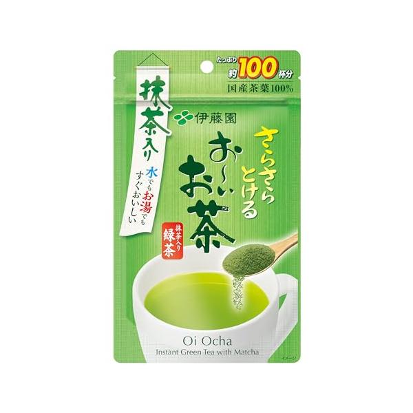 伊藤園 おーいお茶 抹茶入り緑茶 粉末 80g チャック付き袋タイプ