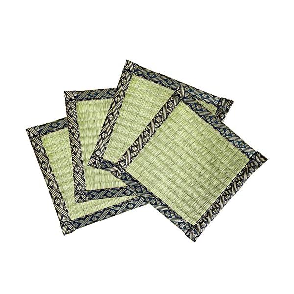 紺２/約16×16cm×6mm/-・Color:紺２・「畳材店プロデュース」の材料にこだわった実用性抜群座卓敷き・材質 表面：い草100%　中材：い草100%　裏面：い草100%　縁：ポリエチレン・ポリプロピレン・生産国 中国・備考 抗カビ...