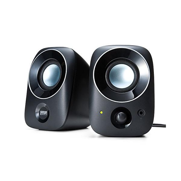 他サイト： サンワダイレクト PC スピーカー USB 有線 小型 上向きスピーカー ヘッドホン対応 400-SP067の商品画像