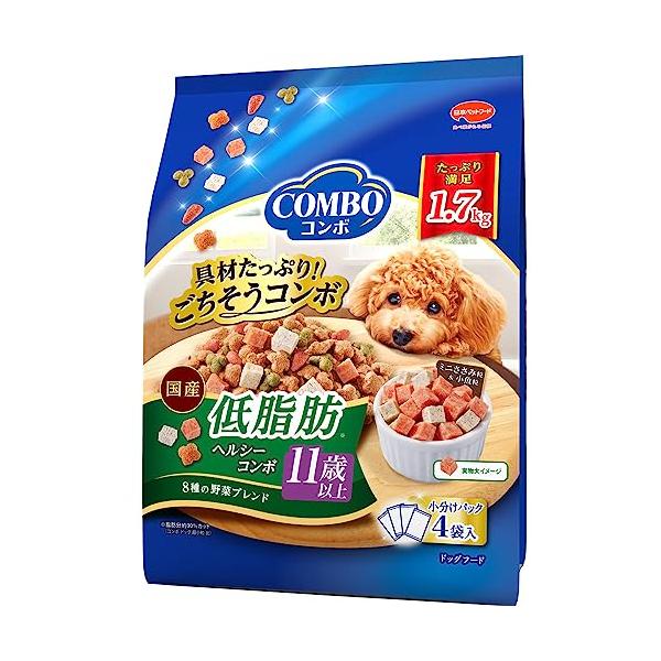 他サイト： コンボ ドッグ【たっぷり具材】 【国産】 【小分包装】 低脂肪 11歳以上1.7kg ブルーの商品画像