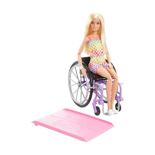 バービー(Barbie) バービー ファッショニスタ カラフルロンパース くるまいすつき/映画「バービー」に登場 ?着せ替え人形 3才~ HJT