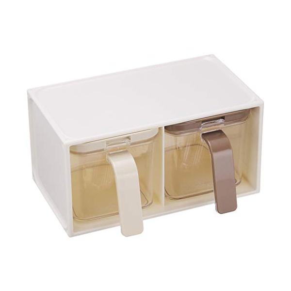 他サイト： パール金属 調味料 ストッカー 2個組 NEWクローブ 日本製 HB-1034の商品画像