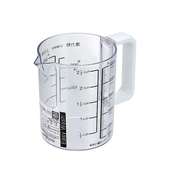 パール金属 Easy Wash 食洗機対応 耐熱計量カップ 500ml 日本製 C-8678