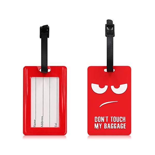 kwmobile 荷物タグ 名札 スーツケース タグ - ネームプレート