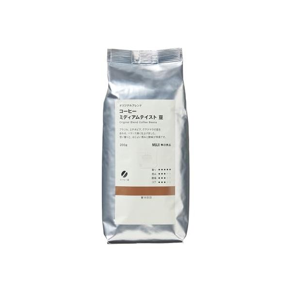 他サイト： 無印良品 オリジナルブレンドコーヒー豆 ミディアムテイスト 200ｇ 83782061の商品画像