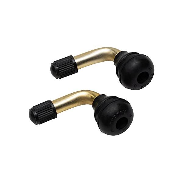 他サイト： A-ITEM タイヤエアバルブ L型 2個セット チューブレスタイヤ バイク 小径 修理 タイヤ パーツ 部品 足回り バイク用品 原付 ホイーの商品画像