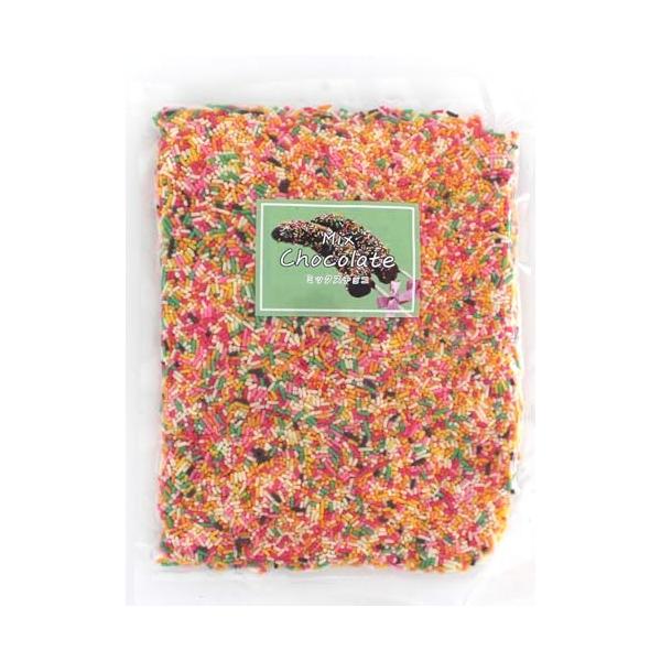 レッド・ピンク・ブラウン・グリーン・ホワイト・イエロー・オレンジ/500g/4996090569397・ミックスカラースプレー 七色チョコスプレー 大容量タイプ