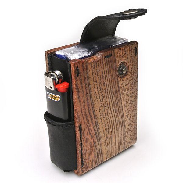 タバコ入れ 楽天市場】シガレットケース 黒 レザー たばこ入れ タバコ ケース 20本