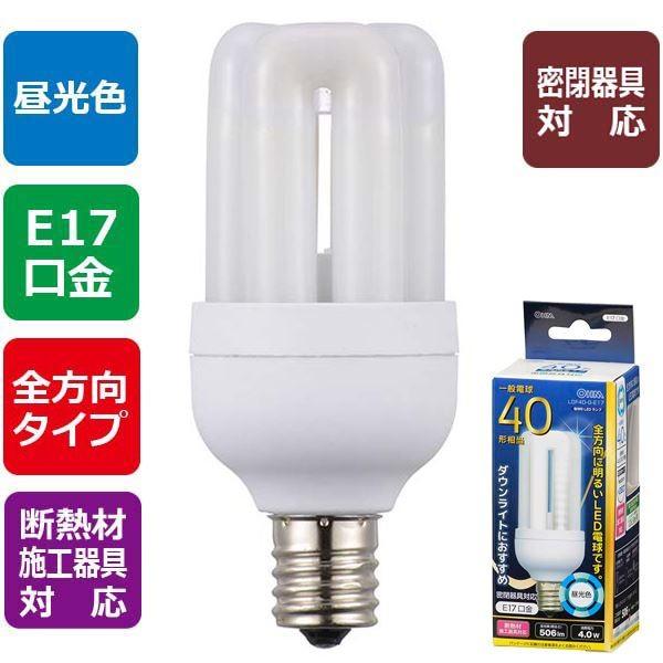 オーム電機led電球d形40形相当 506lm 昼光色 E17 全方向配光280 密閉形器具対応 断熱材施工器具対応ldf4d G E17 06 1671 Buyee 日本代购平台 产品购物网站大全 Buyee一站式代购