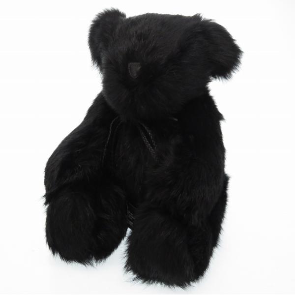 未使用 グッチ テディベア ファー ブラック クマ ぬいぐるみ 黒 0160
