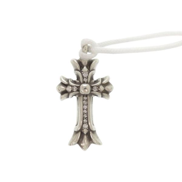 美品 クロムハーツ DBL CH CRSP DMND ダブルCHクロス PAVEダイヤ