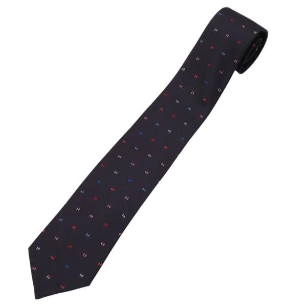 HERMES（エルメス） 未使用品 Hロゴ ネクタイ シルク Anthracite
