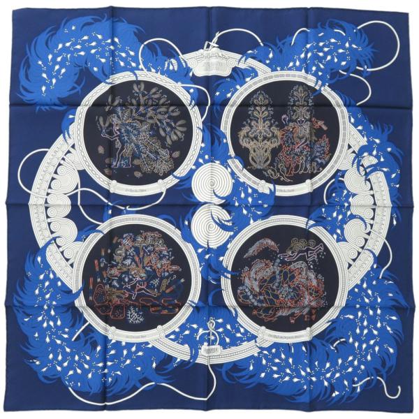 HERMES（エルメス） 新品同様 カレ90 LEGENDE BRODEE 刺繍が織りなす