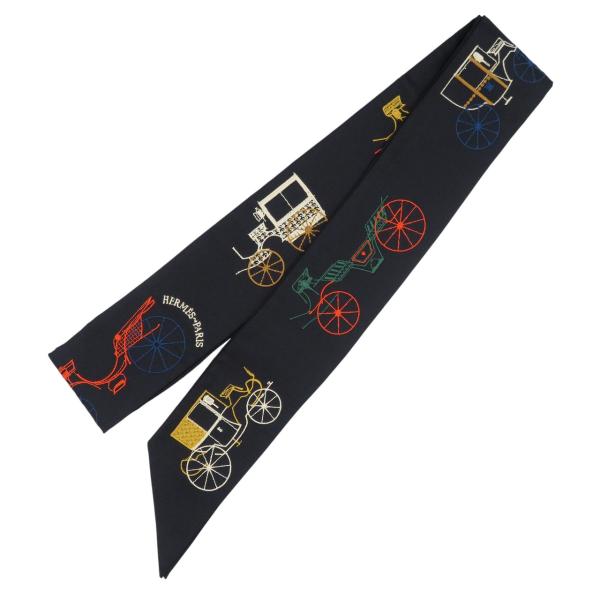 ※美品※HERMES エルメス　ツイリー　　ホース　セカンス　ノワール　ルージュ 美品※HERMES エルメス ツイリー ホース セカンス ノワール