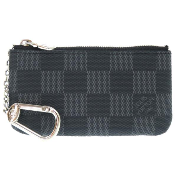 ★極美品★ルイヴィトン ダミエ ポシェット・クレ N60155 ケース ルイヴィトン ダミエグラフィット ポシェット・クレ N60155