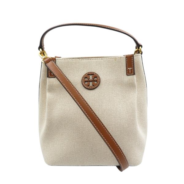 TORY BURCH（トリーバーチ） 新品同様 キャンバス レザー ゴールド金具