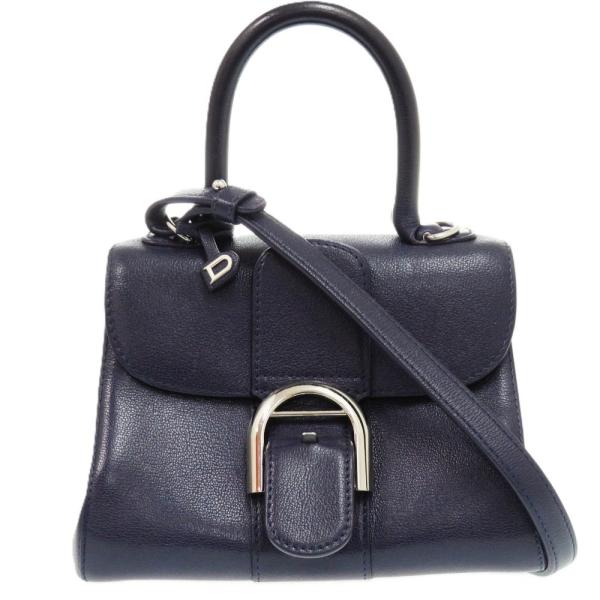 デルボー delvauxブラウン　　レザー　バングル DELVAUX デルヴォー ハンドバッグ 2WAY BRILLANT MM FLY SEQUOIA