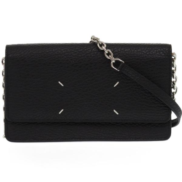 美品 メゾン マルジェラ バイフォールド 長財布 レザー ブラック 1179  