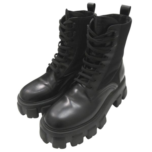 PRADA（プラダ） 美品 モノリス Re-NYLON コンバットブーツ ナイロン