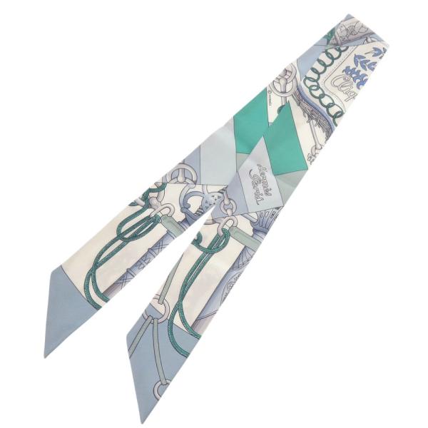 【美品】HERMES エルメス ツイリー エメラルドグリーン HERMES 美品 エルメス ツイリー Cliquetis クリケティス シルク