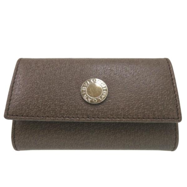 未使用品　箱付き　BVLGARI ブルガリ　キーケース　レザー　ブラウン　希少 BVLGARI（ブルガリ） 未使用品 6連キーケース レザー ブラウン 0446