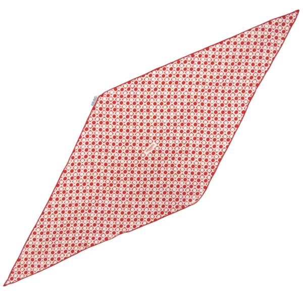 HERMES ロザンジュドット柄 スカーフ HERMES（エルメス） 美品 ロサンジュPM ドット柄 水玉 シルク レッド