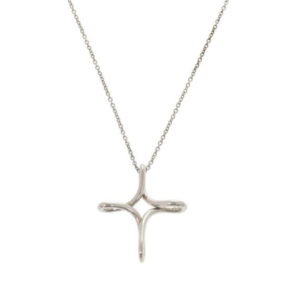 TIFFANY&Co.　ティファニー　ネックレス シルバー925 TIFFANY&Co.（ティファニー） オープンクロス シルバー925 ネックレス