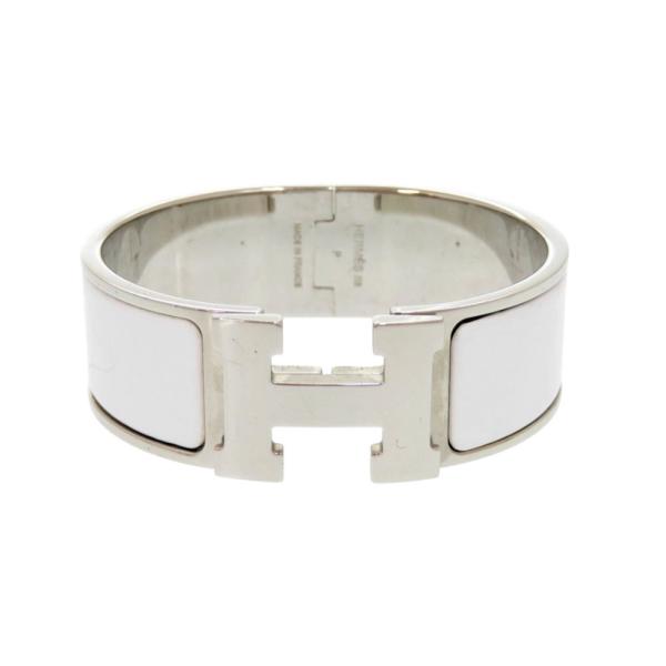 HERMES（エルメス） Hモチーフ クリッククラックGM ブ メタル ホワイト