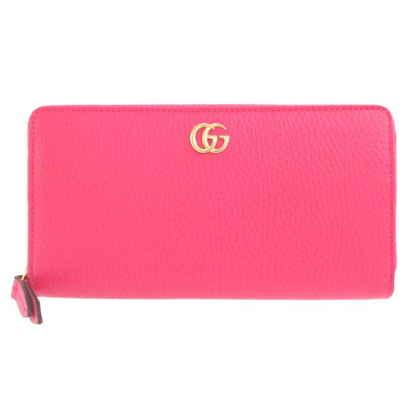 GUCCI 未使用 グッチ GGマーモント 456117 レザー ピンク