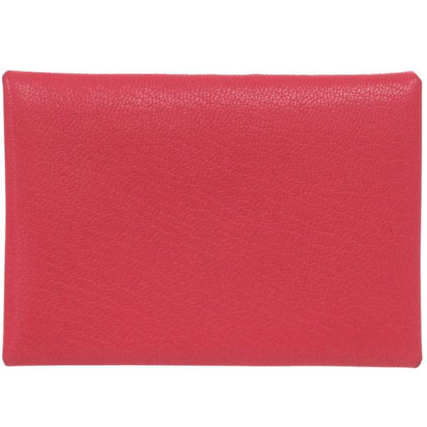 HERMES 未使用 エルメス カルヴィデュオ シェーブル ローズ