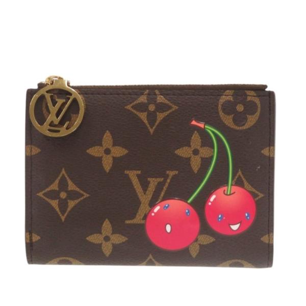 ルイヴィトン 二つ折り財布 モノグラム LV×TM ポルトフォイユ・リサ M13420 村上隆 コラボ チェリー LOUIS VUITTON（ルイ・ヴィトン） ルイ ヴィトン LV×TM ポルトフォイユ