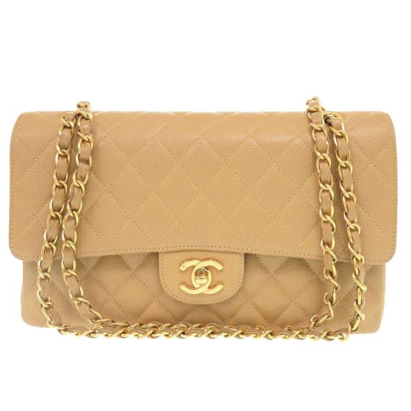 シャネル CHANEL 22番台 2016-2017 アイコンモチーフ サテン マトラッセ ダブルフラップ ショルダーバッグ【中古】 CHANEL - シャネル CHANEL 22番台 2016-2017 アイコンモチーフ サテン