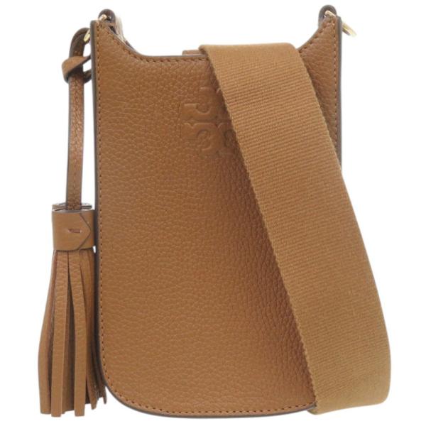 新品同様 トリーバーチ THEA CELLPHONE CROSSBODY レザー ブラウン ショルダーバッグ 茶 0710【中古】Tory Burch TORY BURCH（トリーバーチ） 新品同様 THEA CELLPHONE CROSSBODY