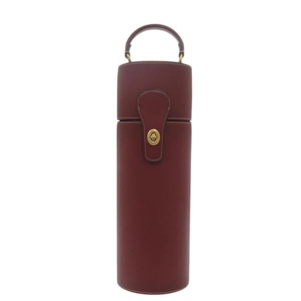 COACH 非売品 ノベルティ ワインボトルケース COACH（コーチ） 新品同様 ワインボトルケース レザー ボルドー 赤