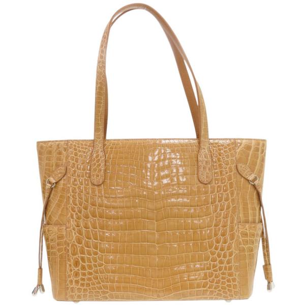 GRES（グレ） 美品 JRA クロコダイル ベージュ トートバッグ 1963 GRES