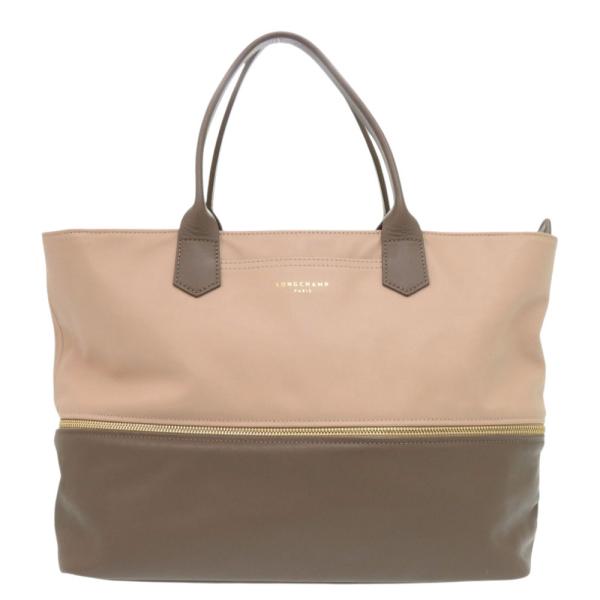 LONGCHAMP（ロンシャン） 2way レザー ブラウン ピンクベージュ トート