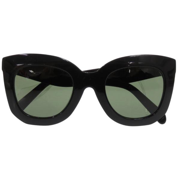 美品 セリーヌ ブラックフレーム CL4005FN アセテート ブラック サングラス 黒 1612【中古】CELINE CELINE（セリーヌ） 美品 ブラックフレーム CL4005FN アセテート