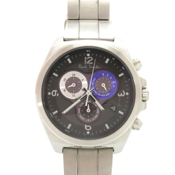 ポールスミス　時計　ファイナルアイズ 美品 ポールスミス ファイナルアイズ E610-T021816 SS ブラック