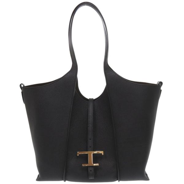 美品 トッズ Tタイムレス ショッピングバッグ ミディアム ポーチ付き