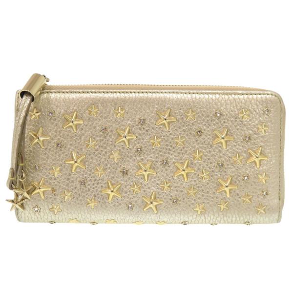 ☆Jimmy Choo ジミーチュウ ゴールドスタースタッズ 長財布 JIMMY CHOO 