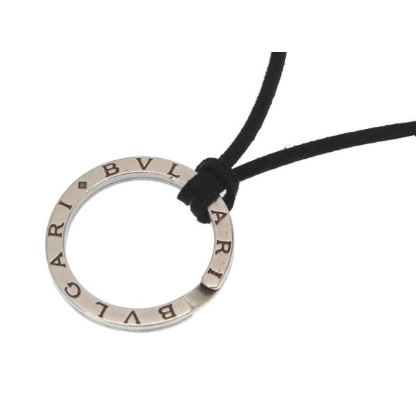 美品 BVLGARI ブルガリシルバー キーリング 新品チョーカー付きネックレス life-time_j0008bc