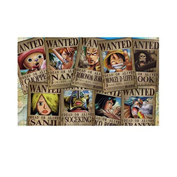 One Piece 手配書 9枚セット ワンピース 麦わらの一味 新世界編 ルフィ15億ver 正規ライセンス商品 貼り直しできる Wallpaper シール壁紙 貼ってはがせる Esic Novaporteirinha Mg Gov Br