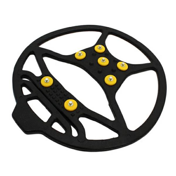 サーモプラスチックエラストマーを使用寒冷地でも柔軟性を失わずしっかり靴をホールド！【特徴】・雪・氷結路面での転倒防止に、3ステップでかんたん装着。・柔軟性抜群なので紳士靴・婦人靴・長靴・安全靴など、多種類の靴に適応。・つま先とかかと部分にス...